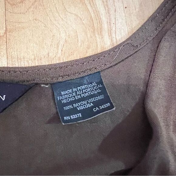 French Connection Brown Wrap Tank Top Women’s Small - Picture 3 of 4